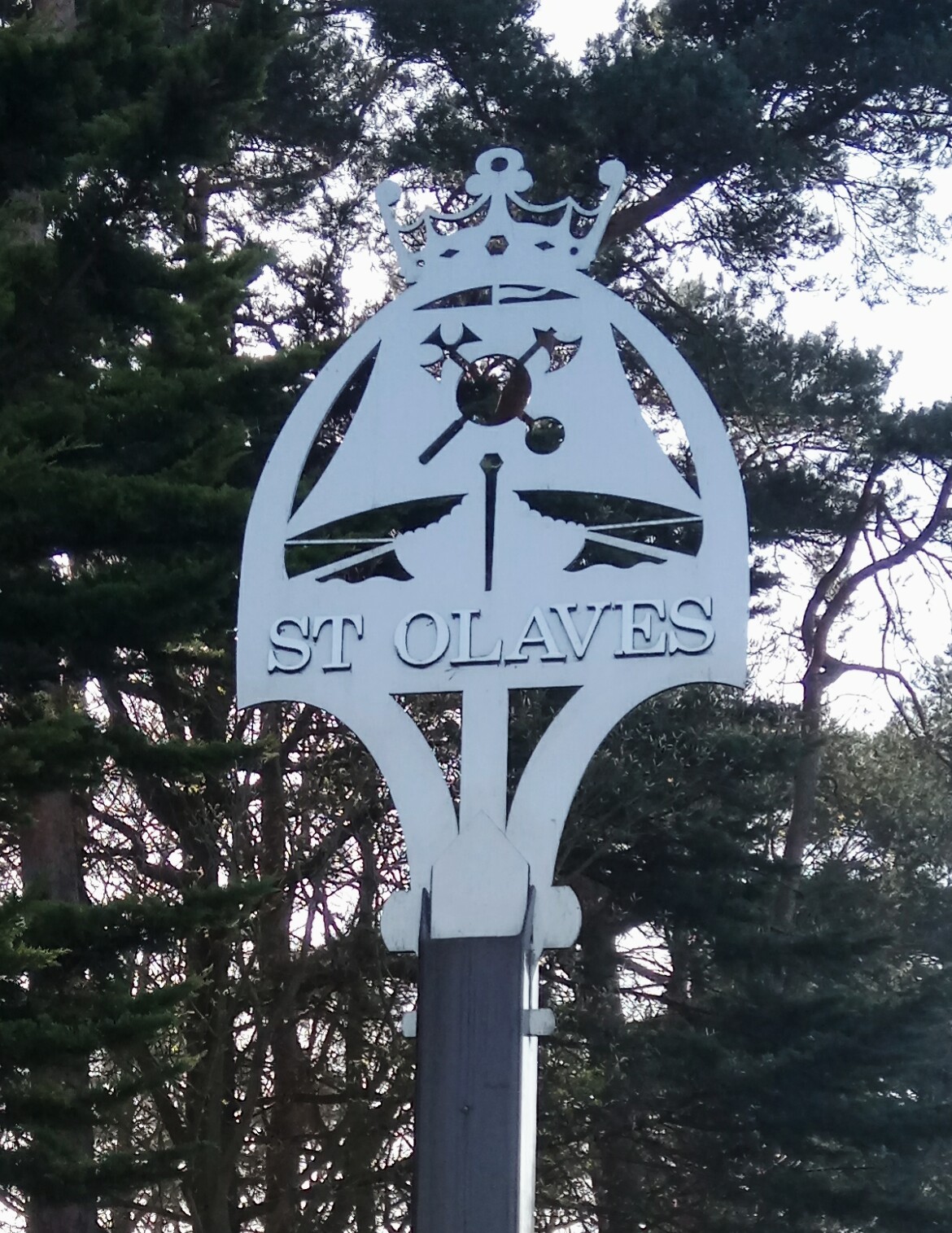 St Olaves Parish Council sign